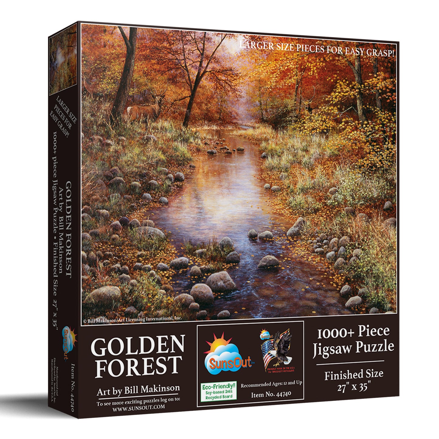 Golden Forest 1000 pc Large Pieces Jigsaw Puzzle 44740