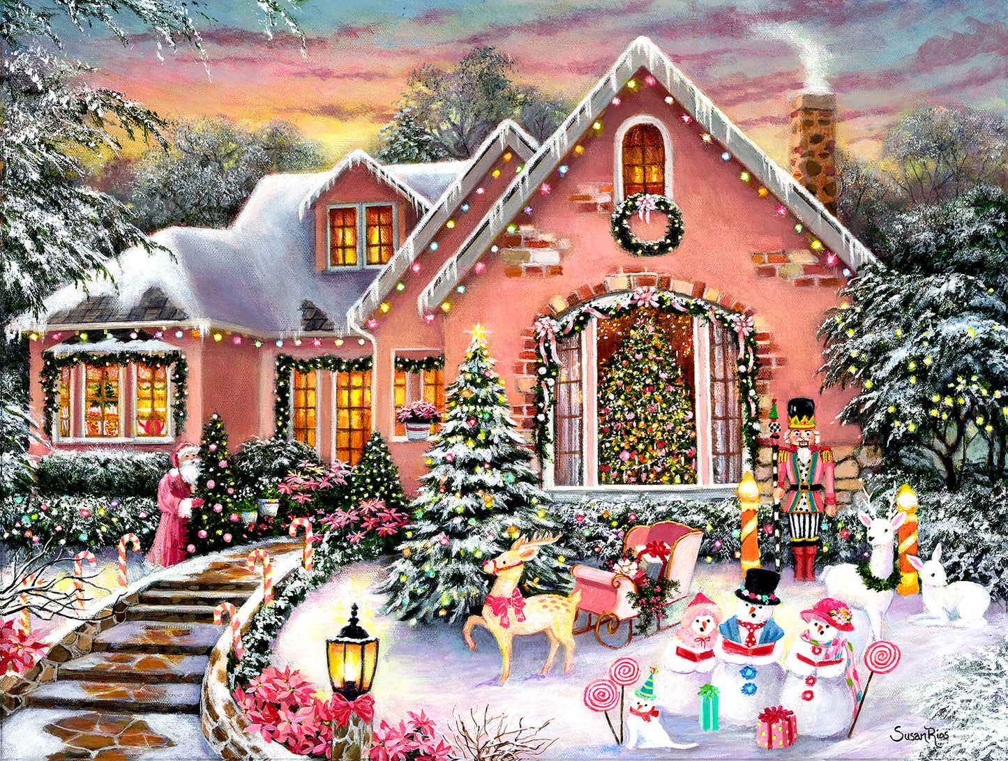 A Happy Christmas 1000 pc Jigsaw Puzzle 45440