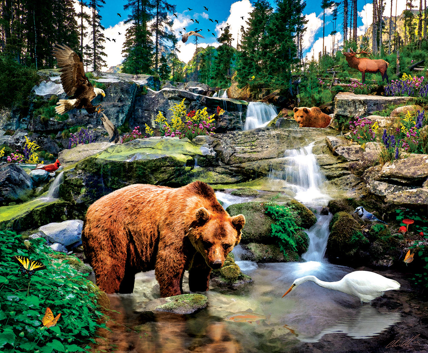 Mountain Stream 1000 pc Jigsaw Puzzle 46039