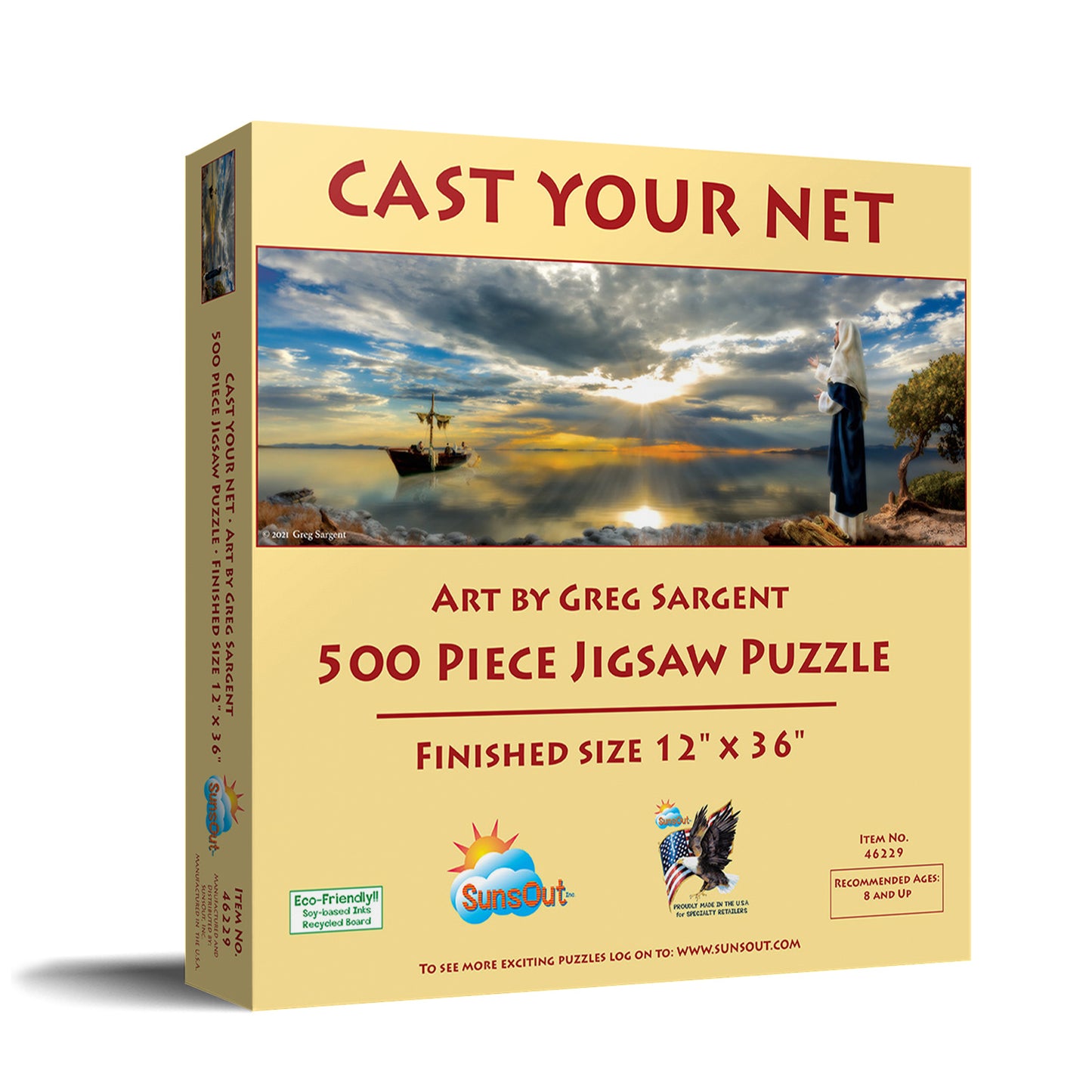 Cast Your Net 500 pc Panoramic Jigsaw Puzzle 46229