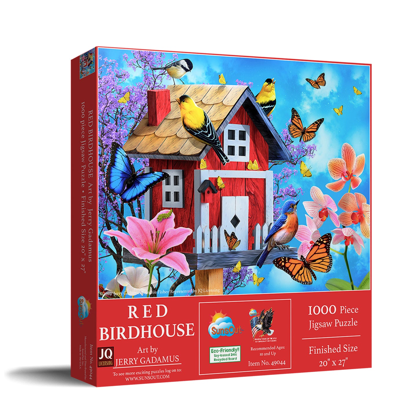 Red Birdhouse 1000 pc Jigsaw Puzzle 49044