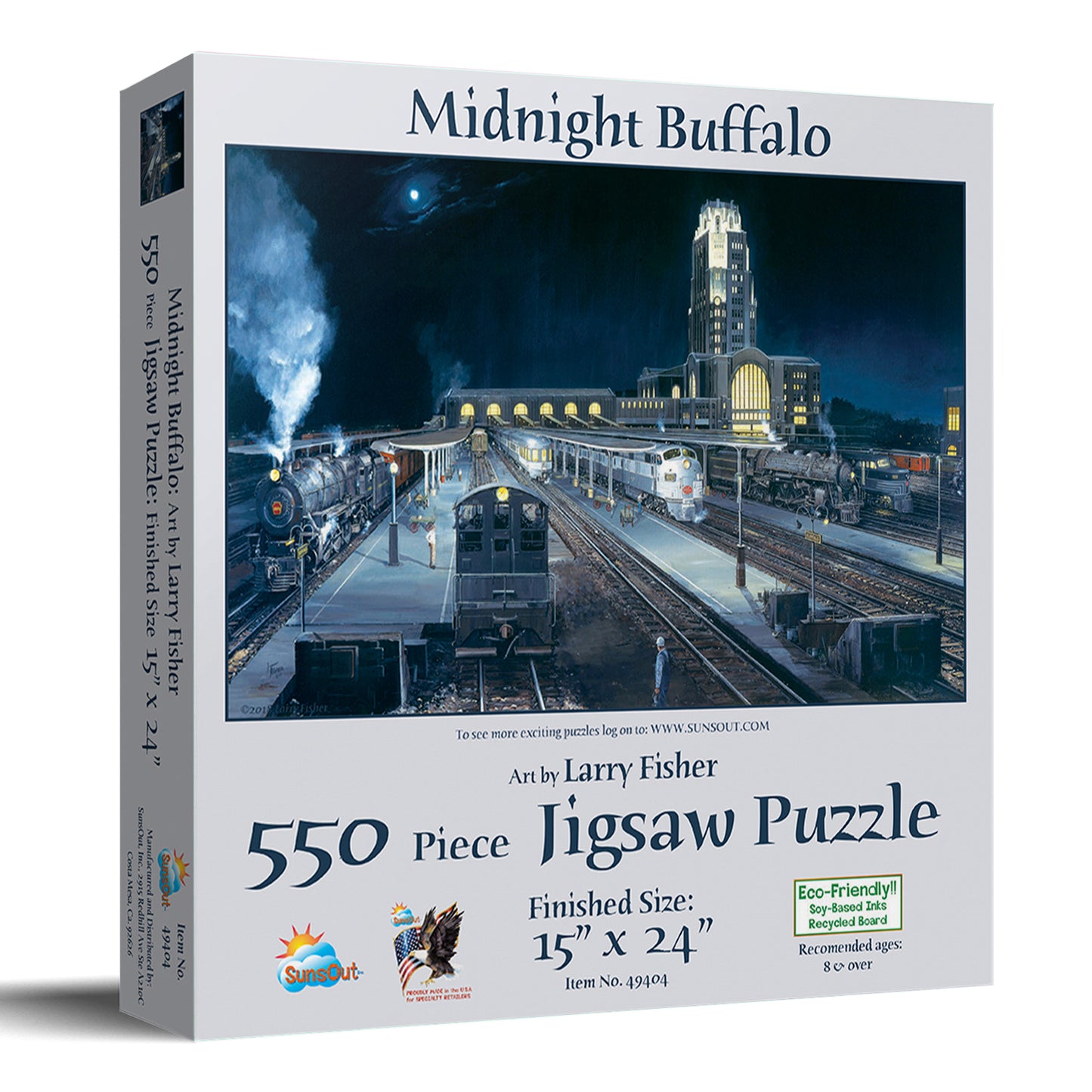 Midnight Buffalo 550 pc Jigsaw Puzzle 49404