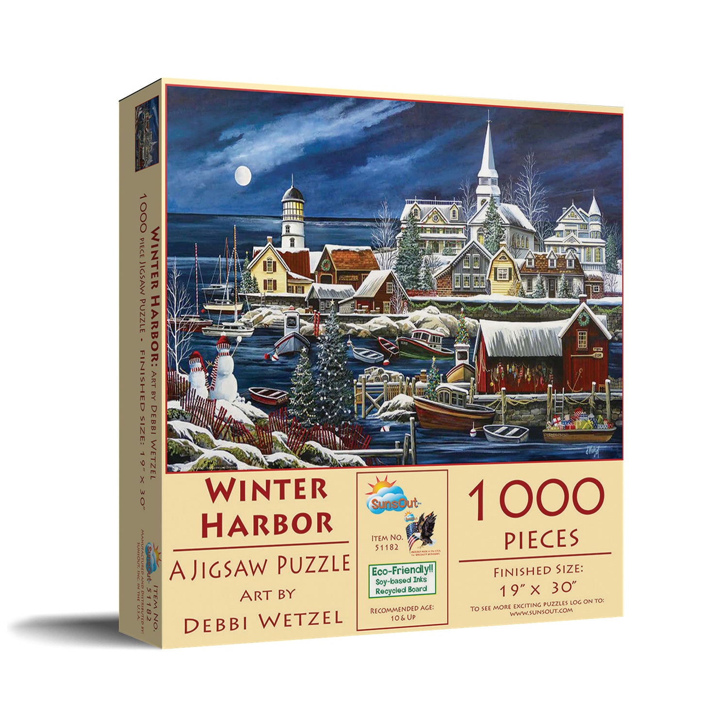 Winter Harbor 1000 pc Jigsaw Puzzle 51182