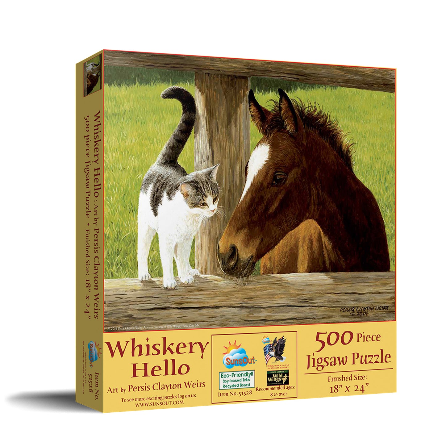A Whiskery Hello 500 pc Jigsaw Puzzle 51528