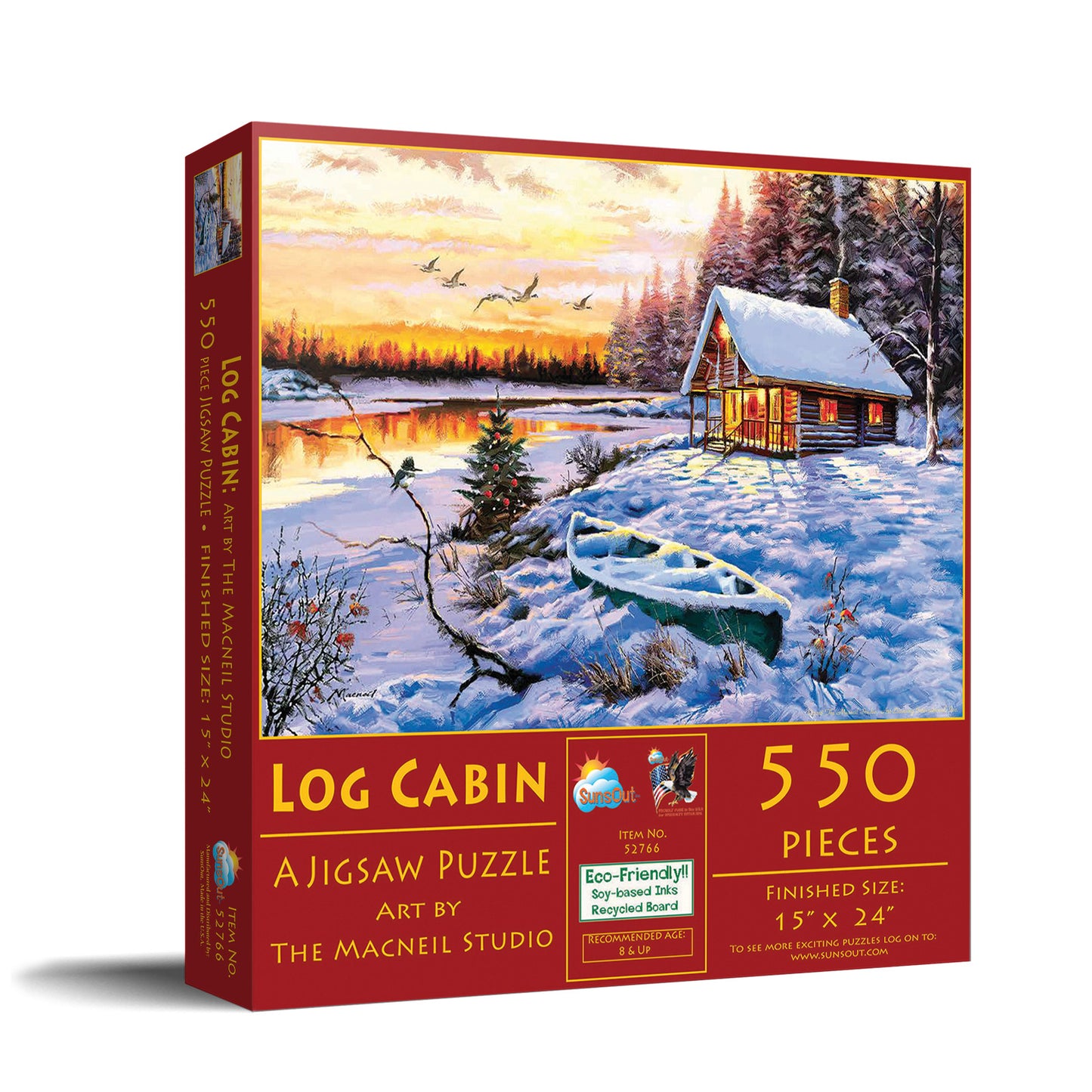 Log Cabin 550 pc Jigsaw Puzzle 52766