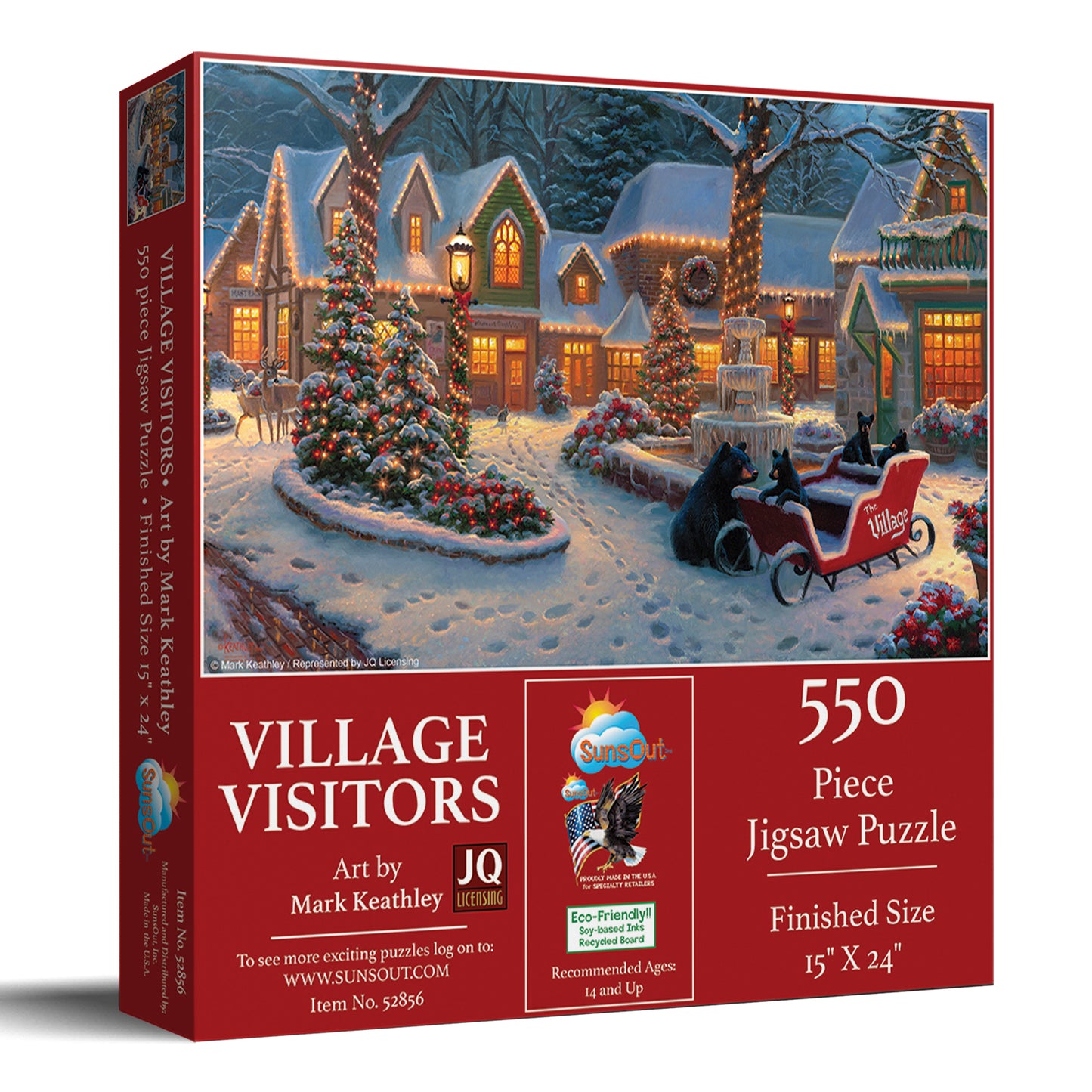 Village Visitors 550 pc Jigsaw Puzzle 52856