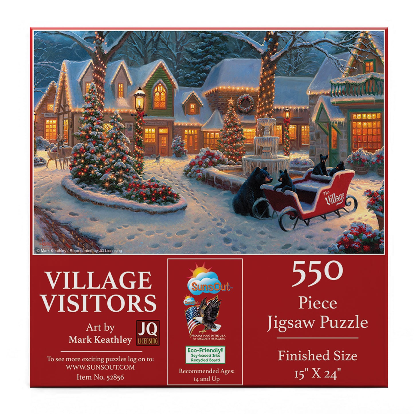 Village Visitors 550 pc Jigsaw Puzzle 52856