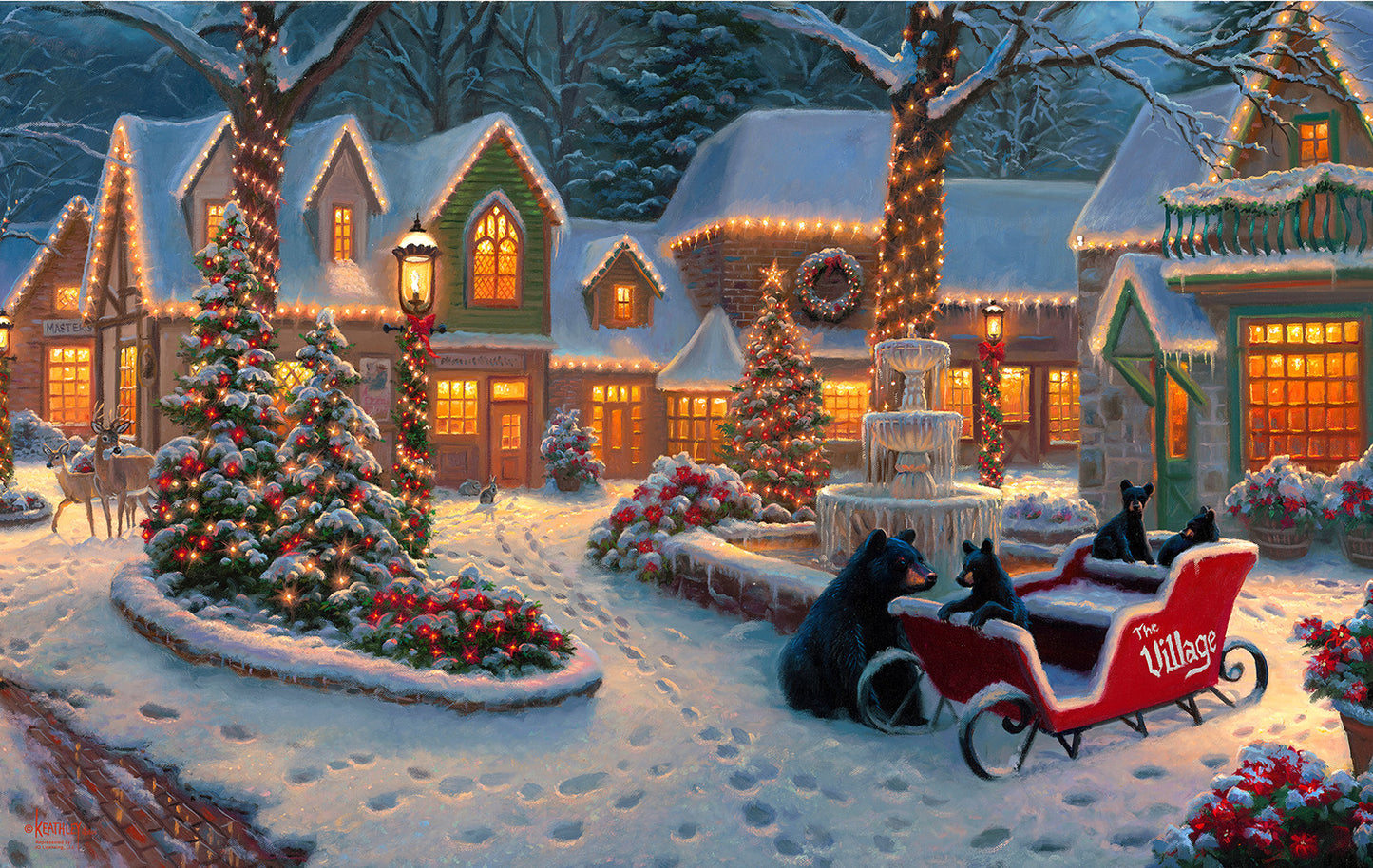 Village Visitors 550 pc Jigsaw Puzzle 52856