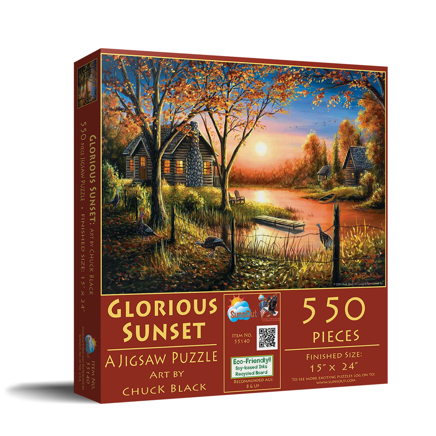 Glorious Sunset 550 pc Jigsaw Puzzle 55140