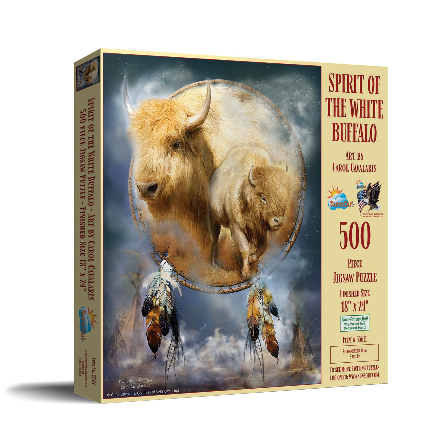 Spirit of the White Buffalo 500 pc Jigsaw Puzzle 55611