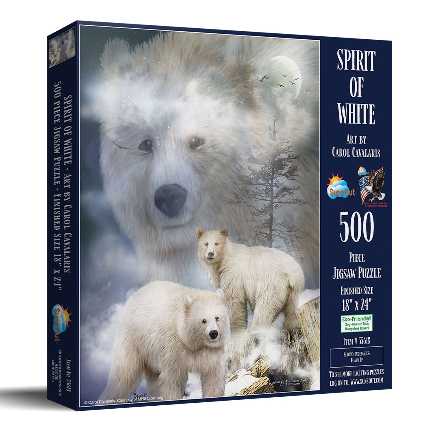 Spirit of White Bears 500 pc Jigsaw Puzzle 55618