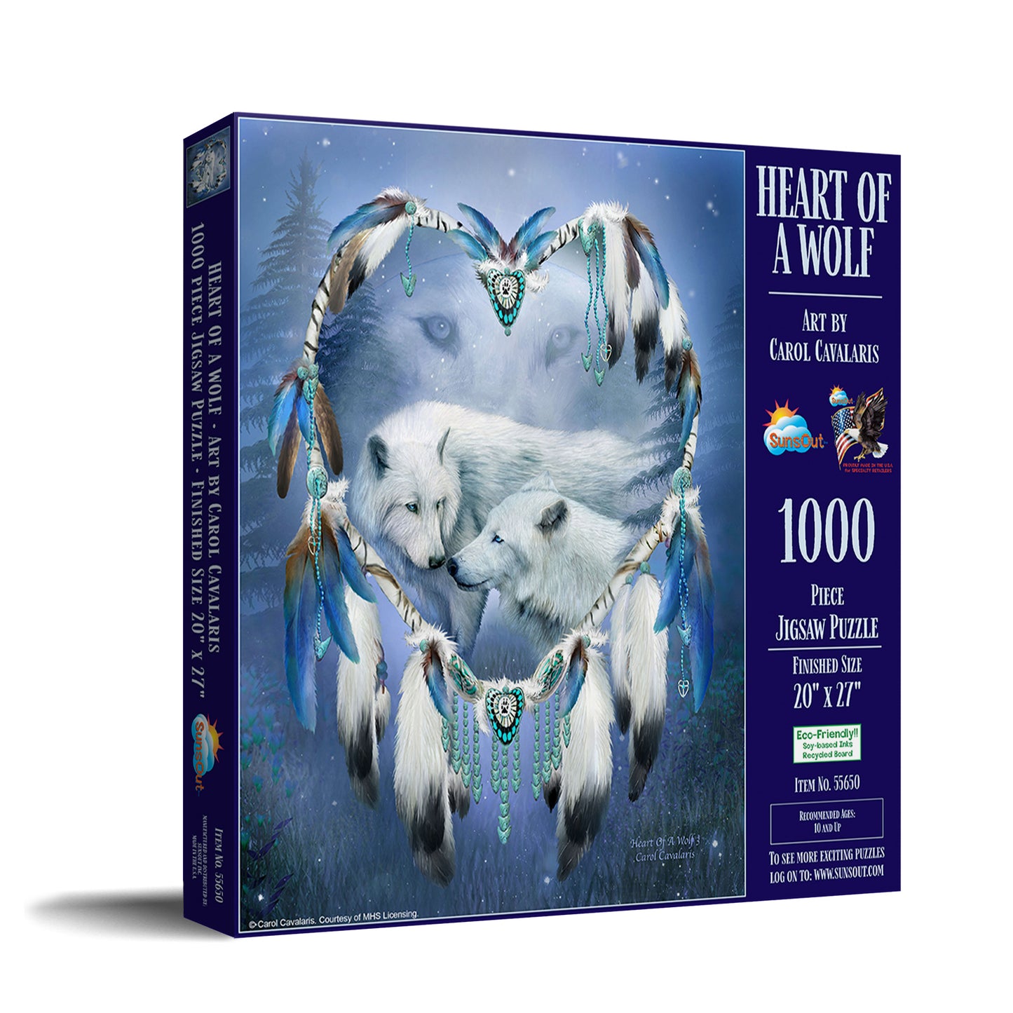 Heart of a Wolf 1000 pc Jigsaw Puzzle 55650