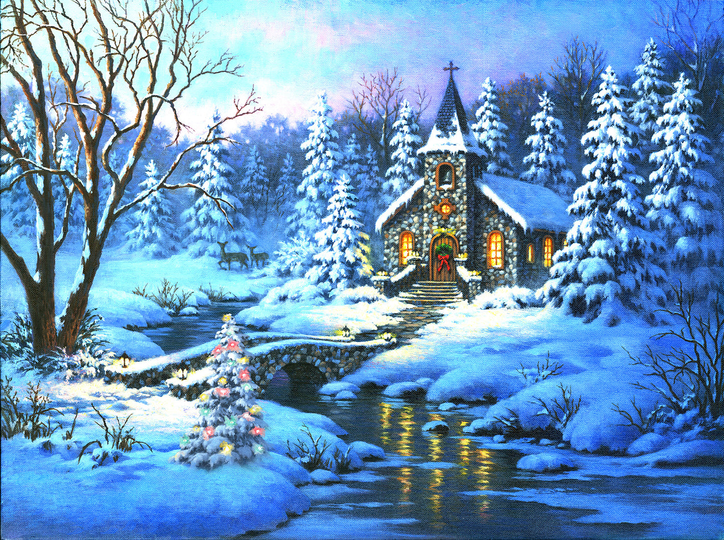 Twilight Christmas 1000 pc Jigsaw Puzzle 55935