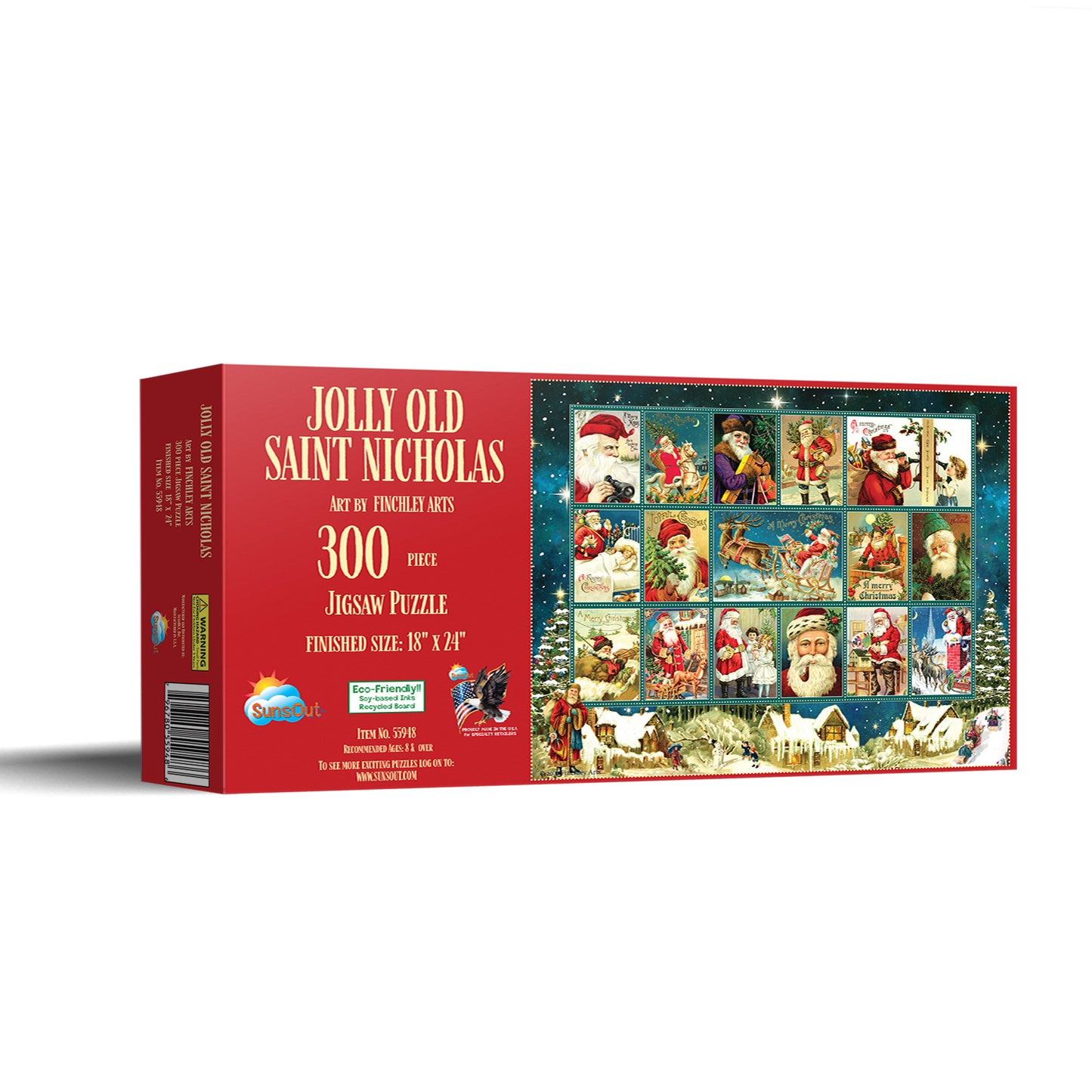 Jolly Old Saint Nicholas 300 pc Jigsaw Puzzle 55948