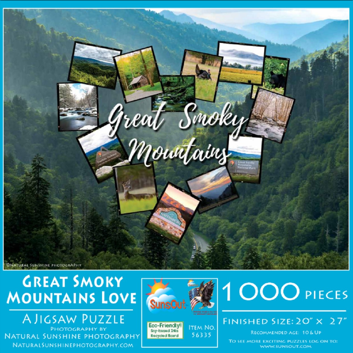 Great Smoky Mountains Love 1000 pc Jigsaw Puzzle 56335