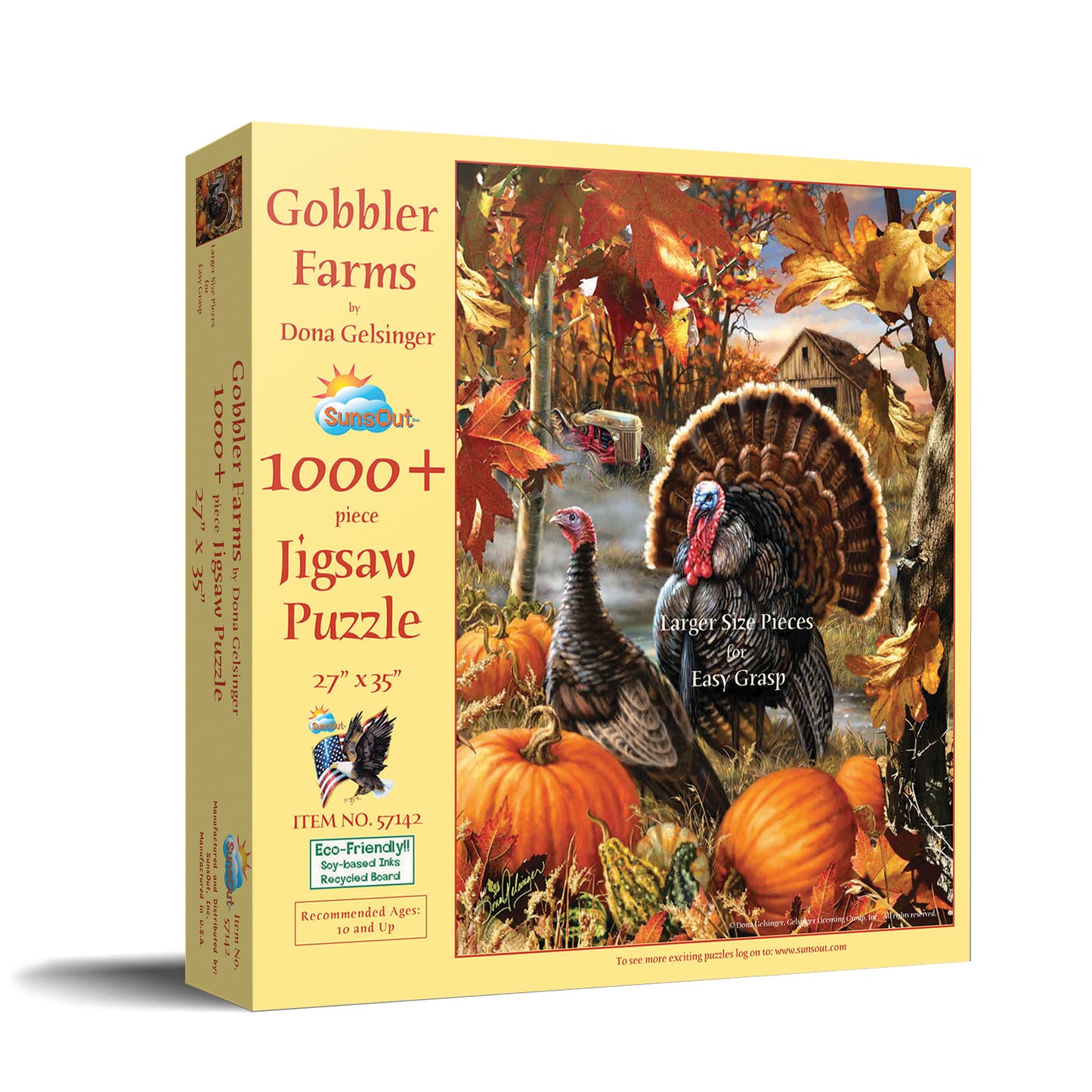 Gobbler Farms 1000 pc Large Pieces Jigsaw Puzzle 57142