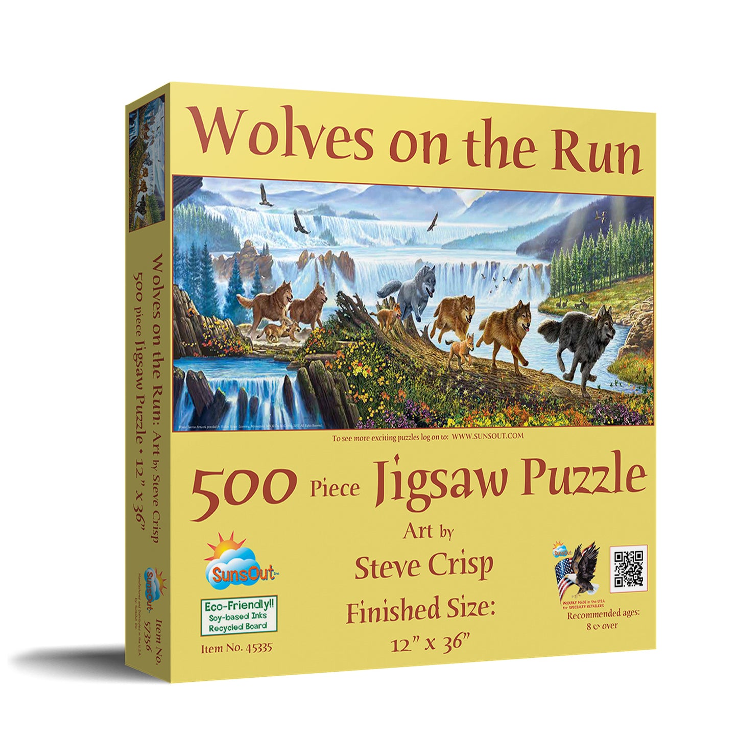 Wolves on the Run 500 pc Jigsaw Puzzle 57356