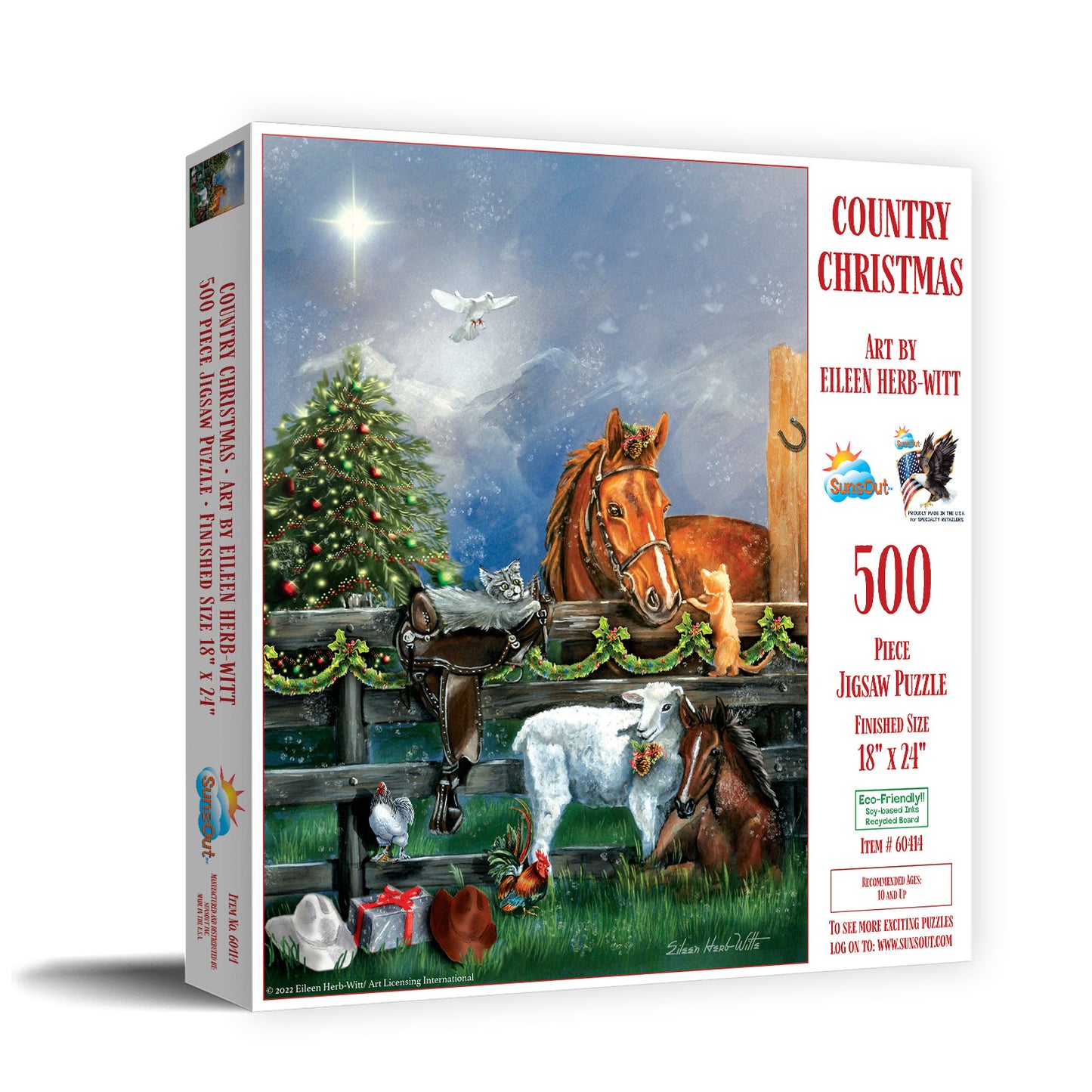 Country Christmas 500 pc Jigsaw Puzzle 60414