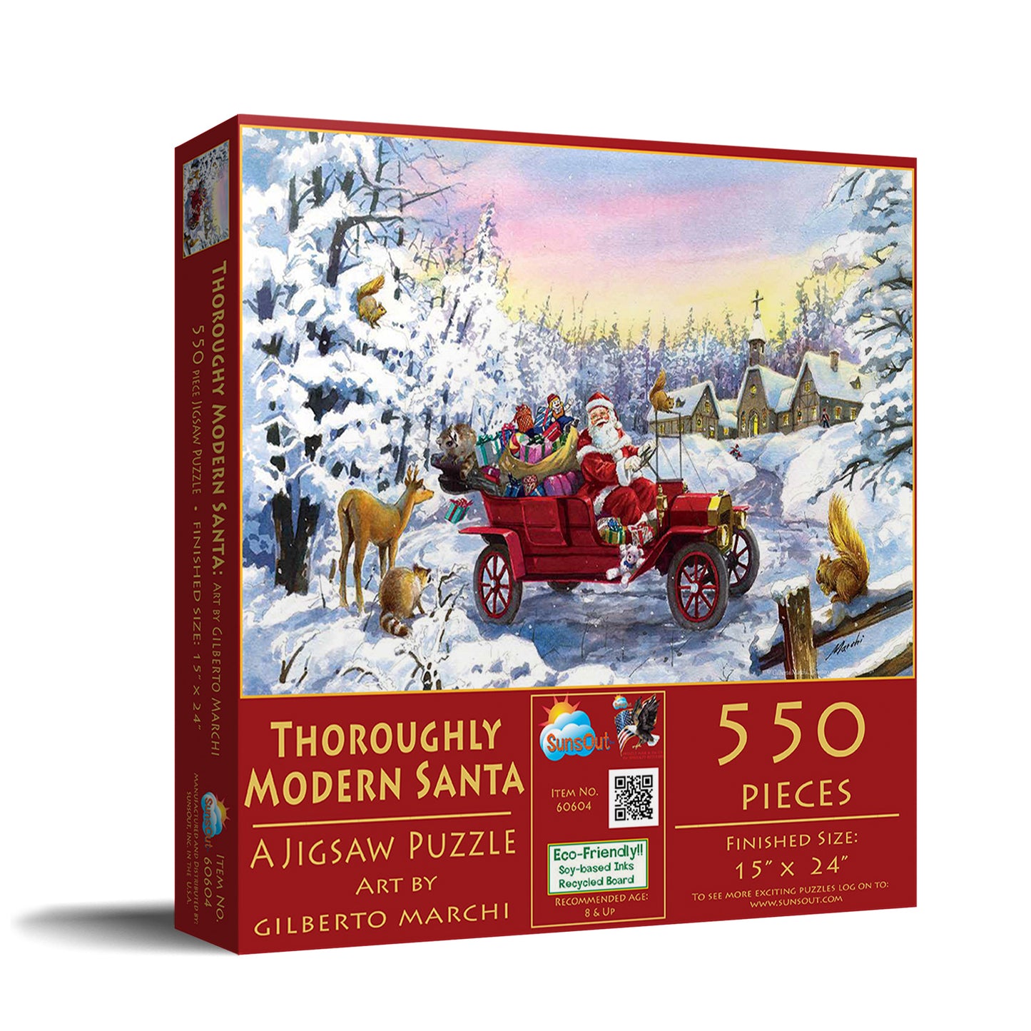 Thoroughly Modern Santa 550 pc Jigsaw Puzzle 60604