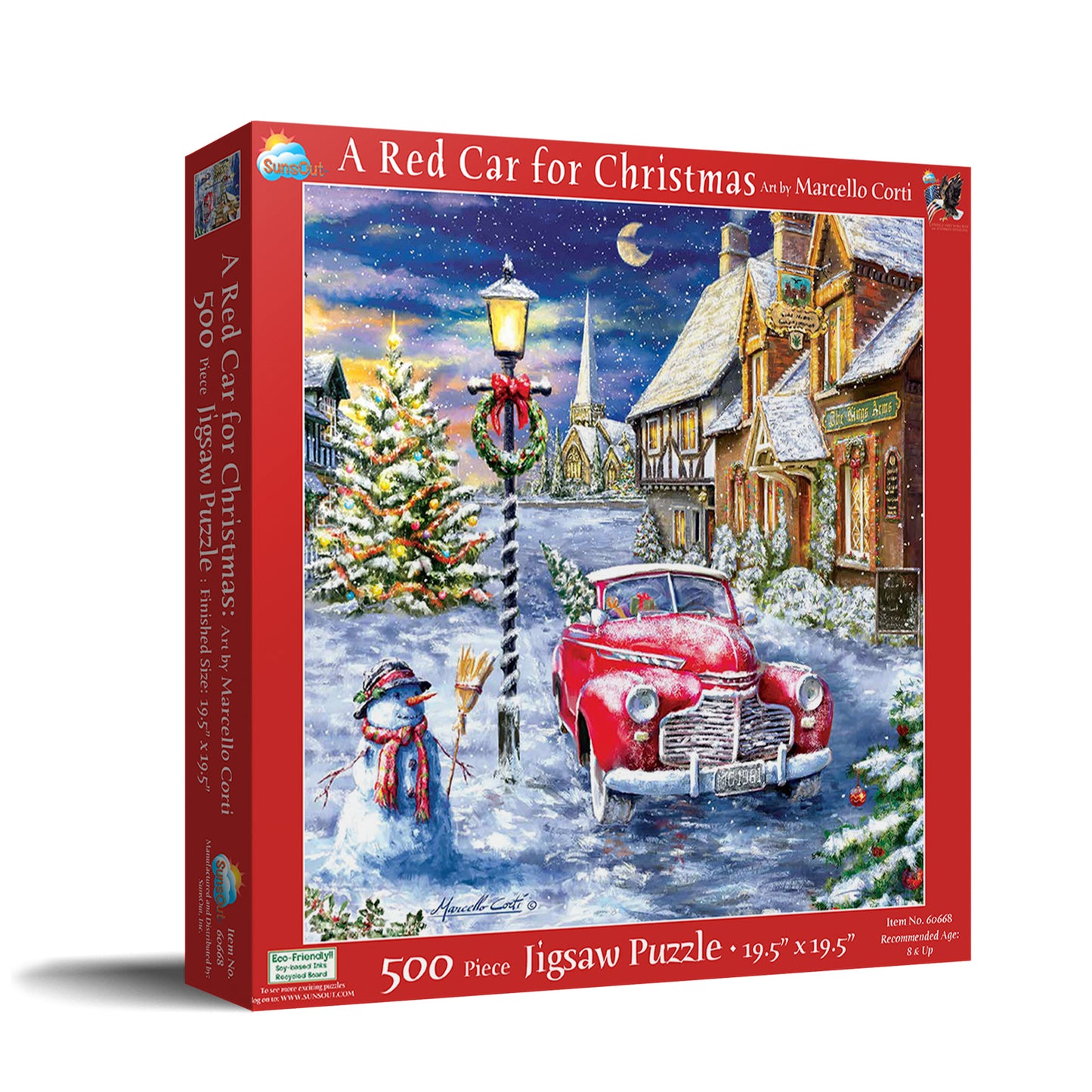 A Red Car for Christmas 500 pc Jigsaw Puzzle 60668
