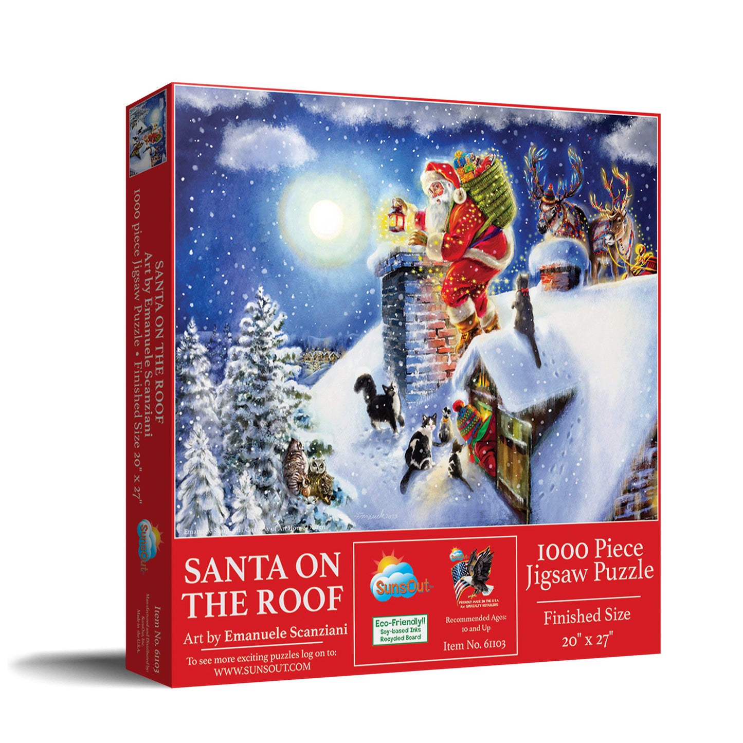 Santa on the Roof 1000 pc Jigsaw Puzzle 61103