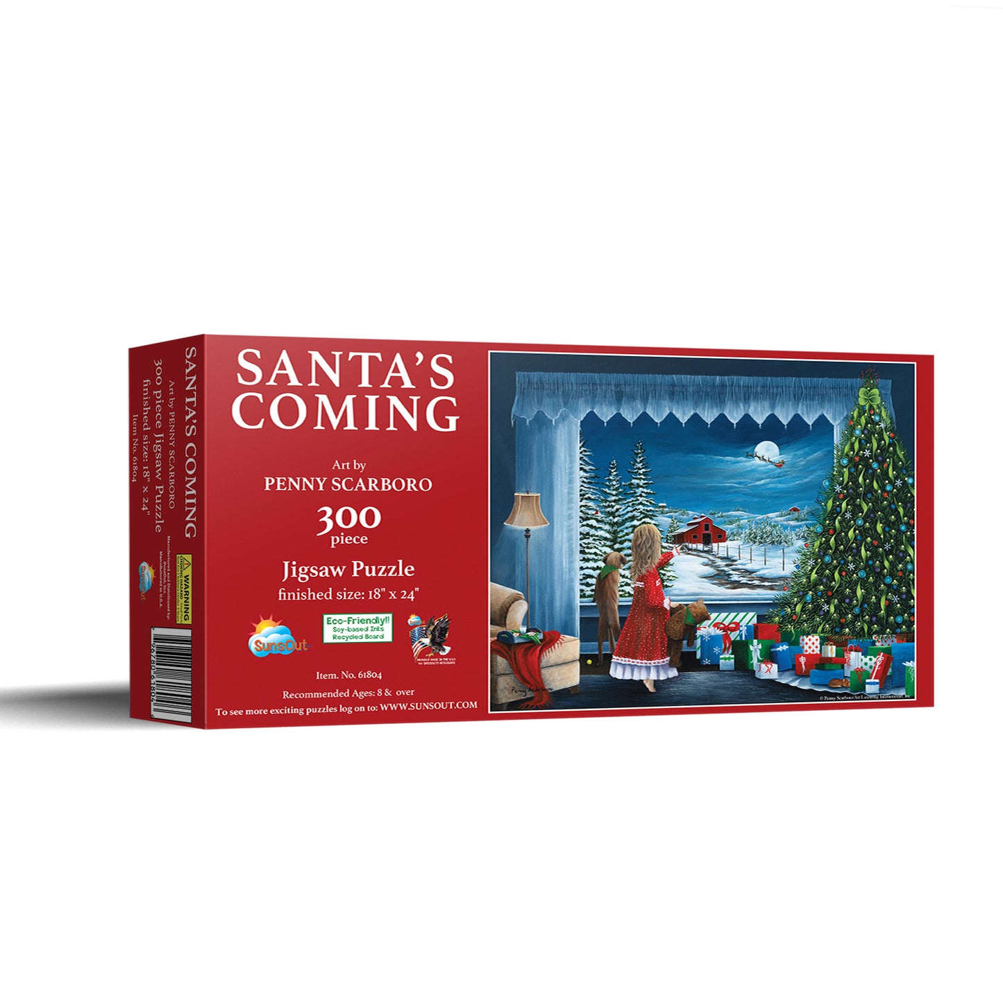 Santa's Coming 300 pc Jigsaw Puzzle 61804