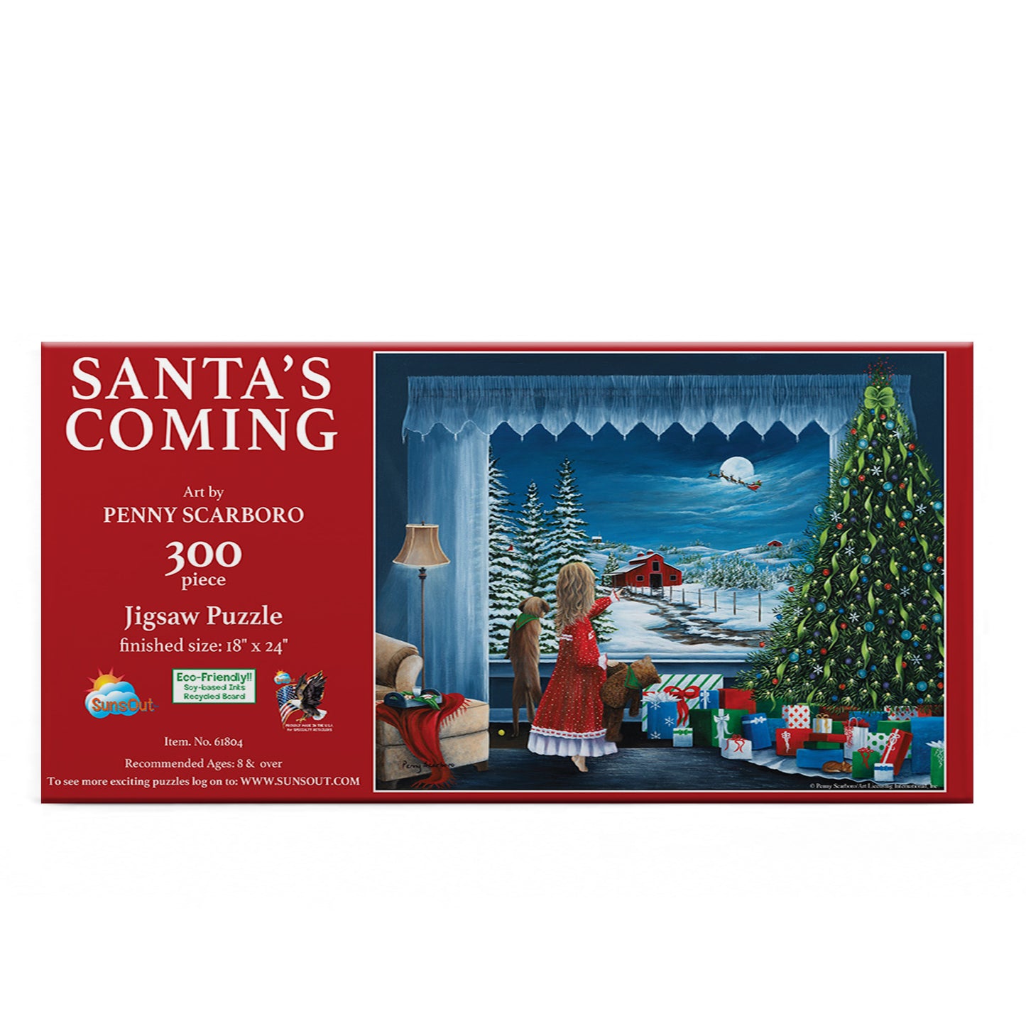 Santa's Coming 300 pc Jigsaw Puzzle 61804