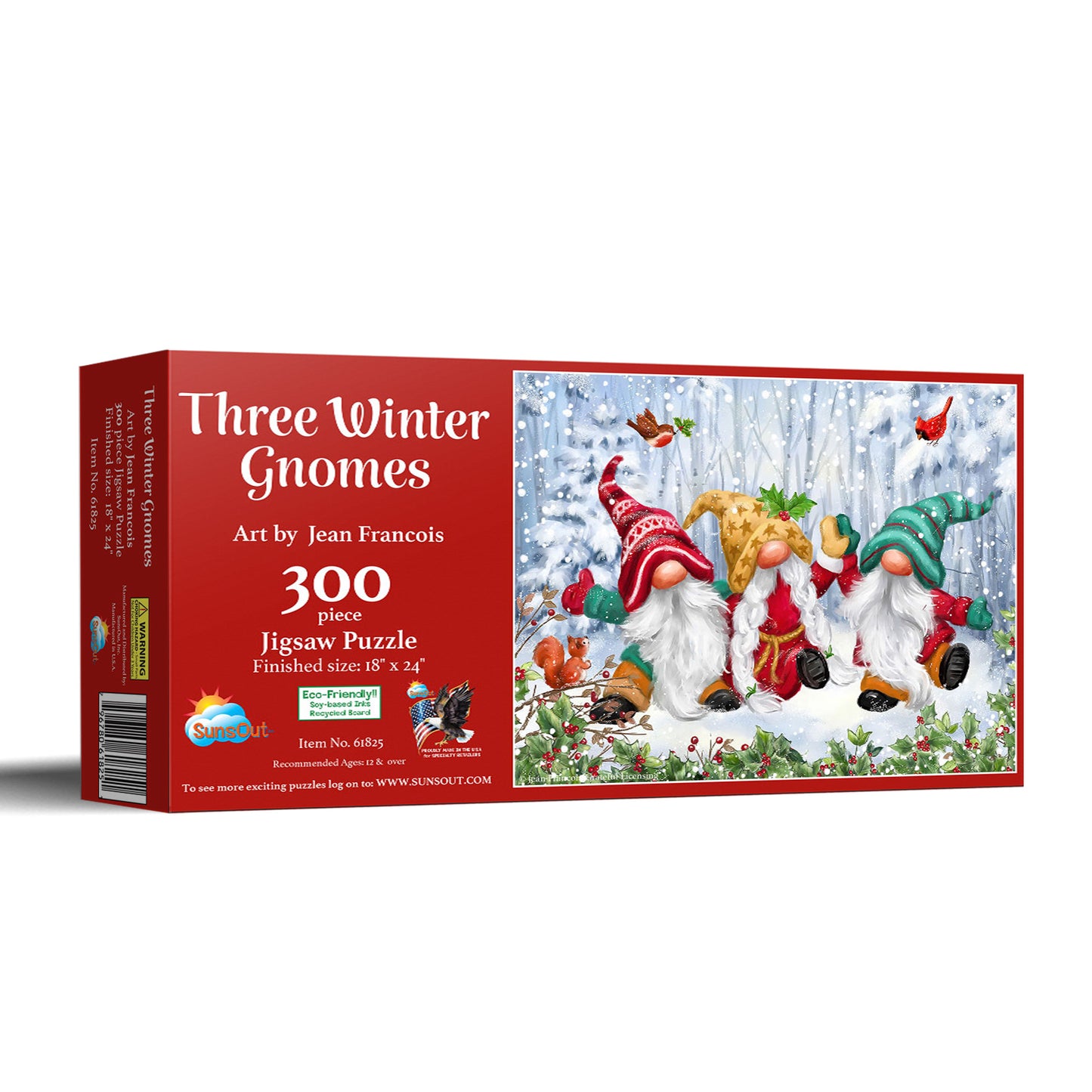 Three Winter Gnomes 300 pc Jigsaw Puzzle 61825