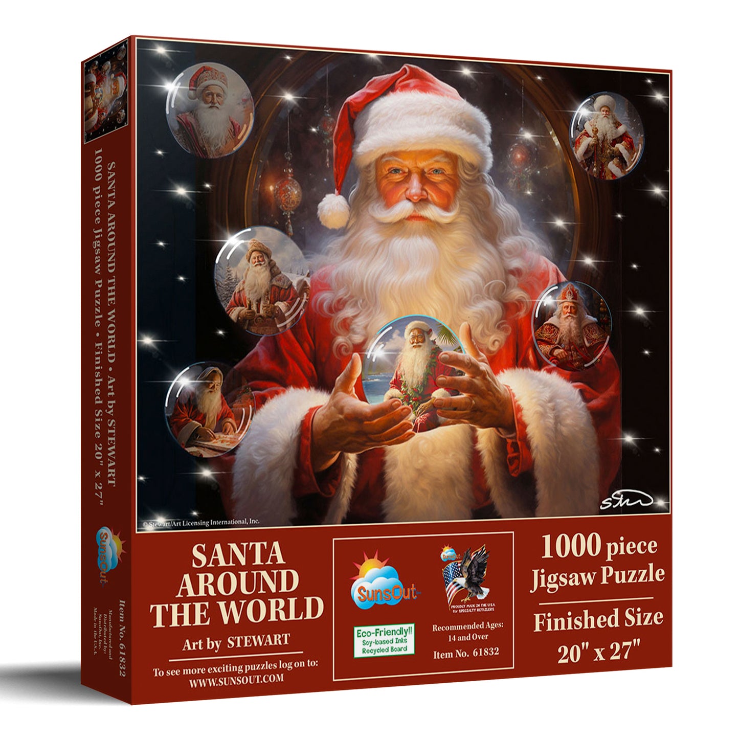 Santa Around the World 1000 pc Jigsaw Puzzle 61832