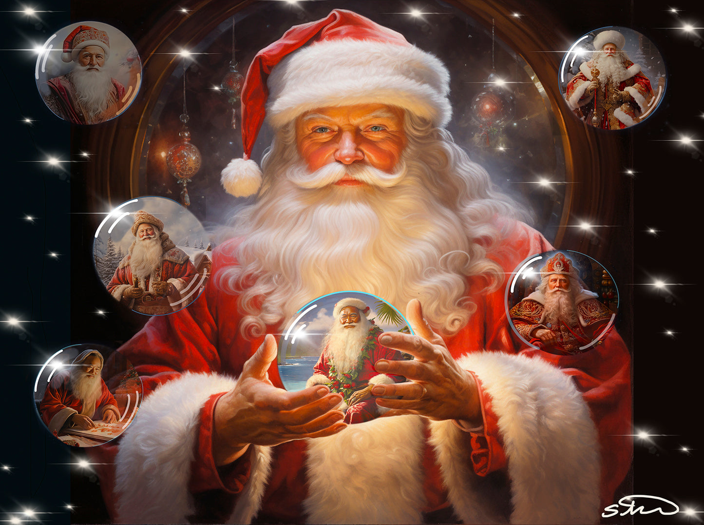 Santa Around the World 1000 pc Jigsaw Puzzle 61832