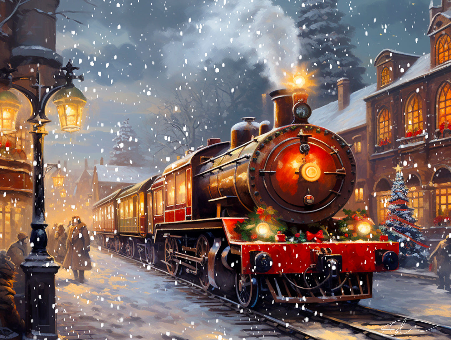 Train Through the City 500 pc Jigsaw Puzzle 61836