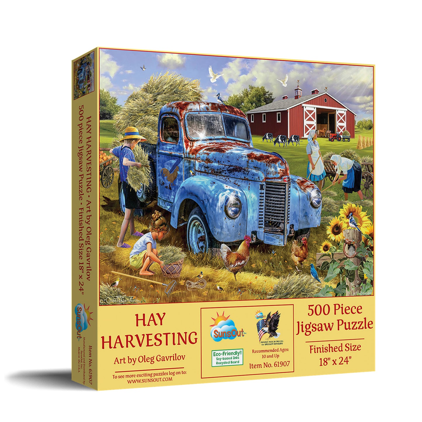 Hay Harvestng 500 pc Jigsaw Puzzle 61907