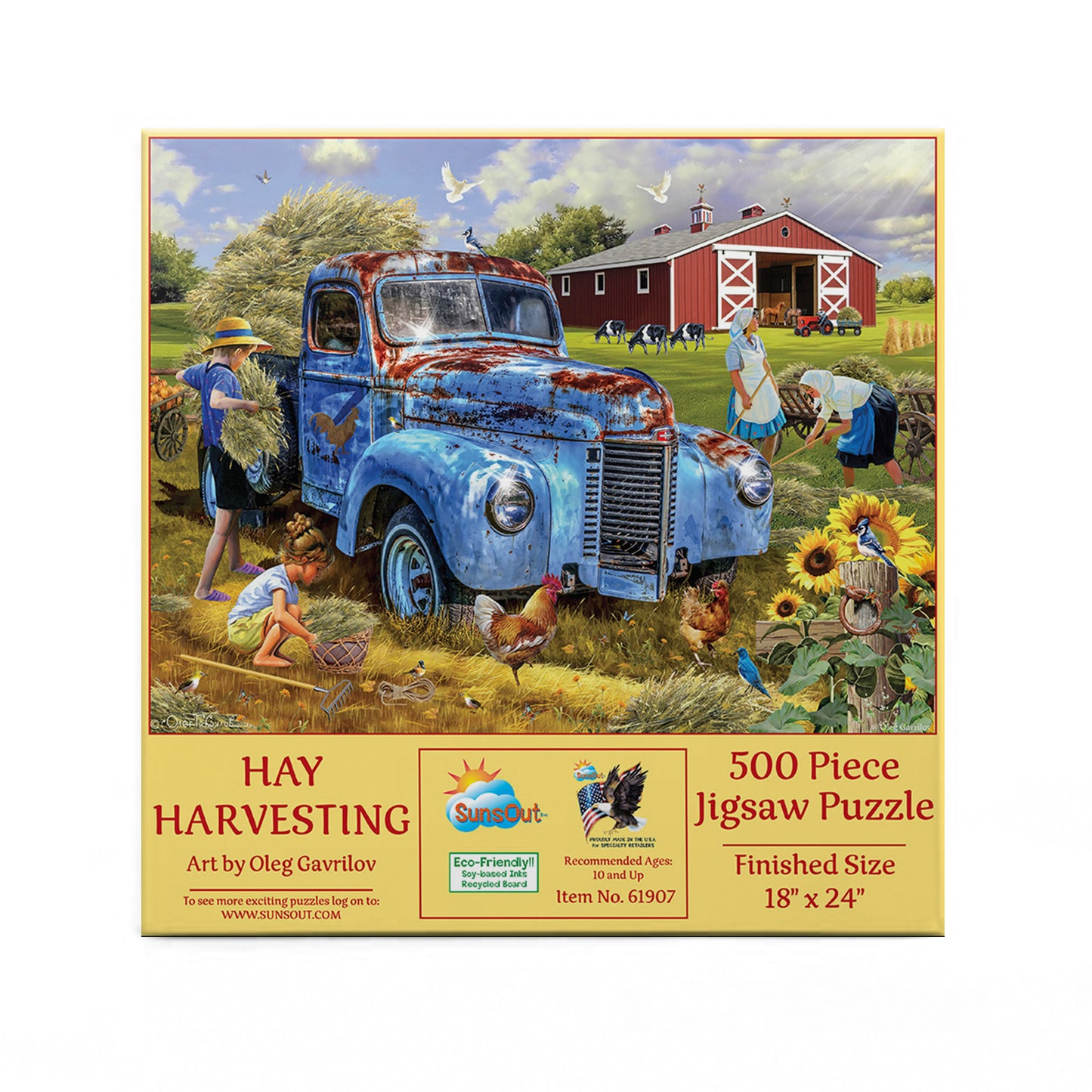 Hay Harvestng 500 pc Jigsaw Puzzle 61907