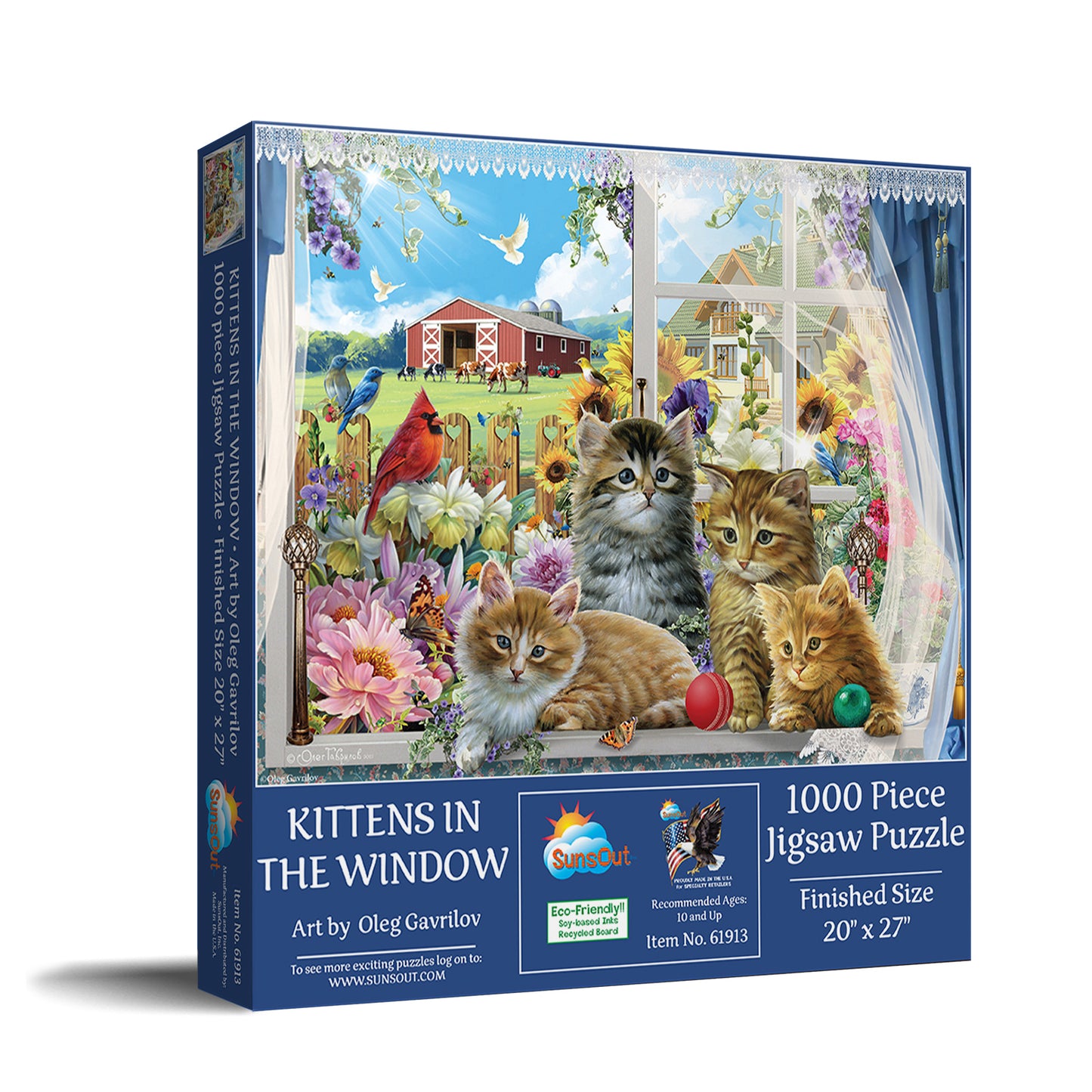 Kittens in the Window 1000 pc Jigsaw Puzzle 61913