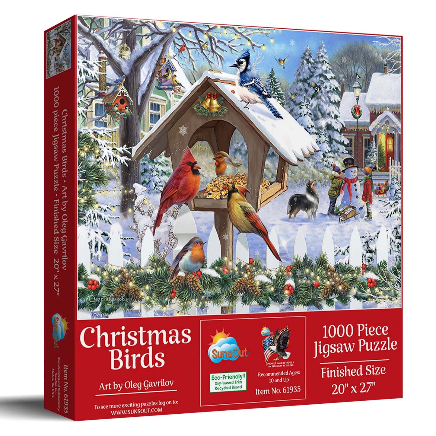 Christmas Birds 1000 pc Jigsaw Puzzle 61935