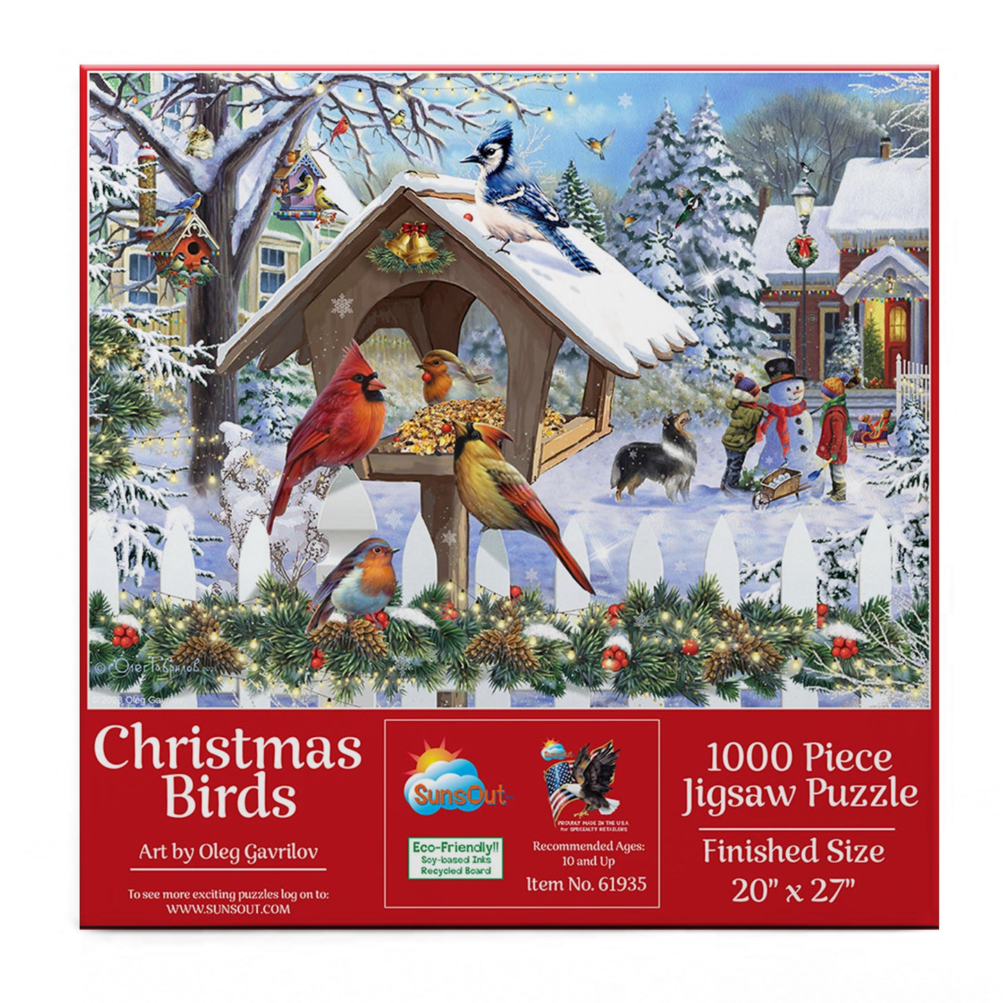 Christmas Birds 1000 pc Jigsaw Puzzle 61935