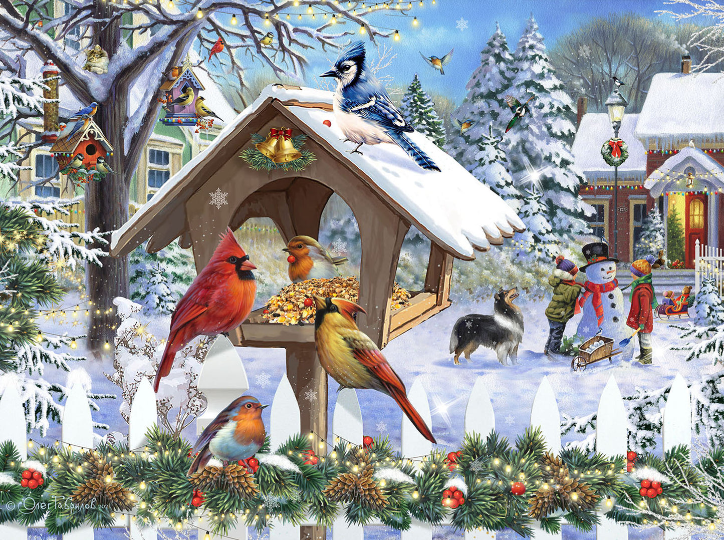 Christmas Birds 1000 pc Jigsaw Puzzle 61935