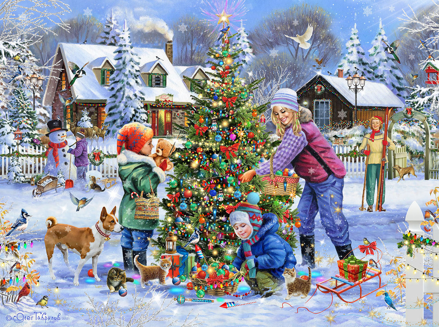 Dressing the Tree 1000 pc Jigsaw Puzzle 61948