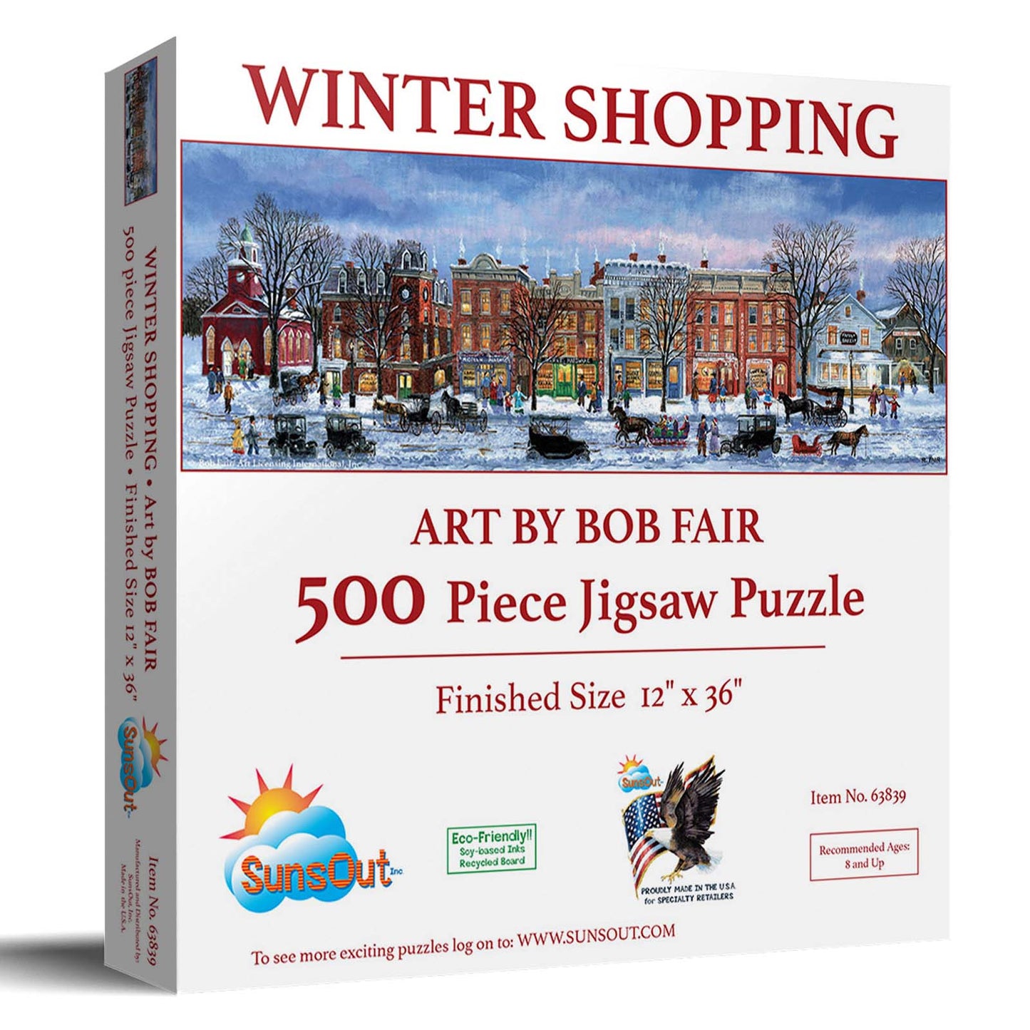 Winter Shopping 500 pc Jigsaw Puzzle 63839