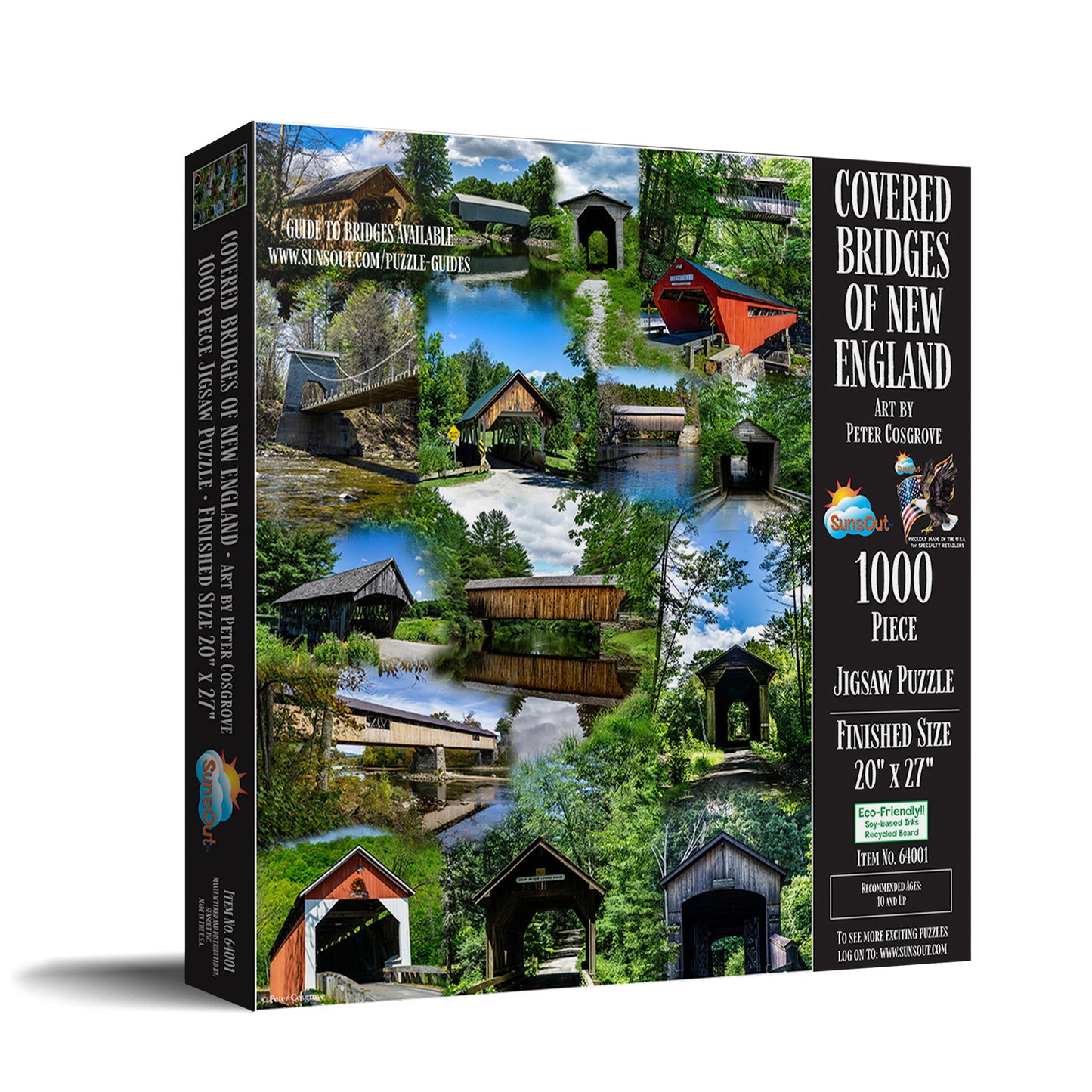 Covered Bridges of New England 1000 pc Jigsaw Puzzle 64001