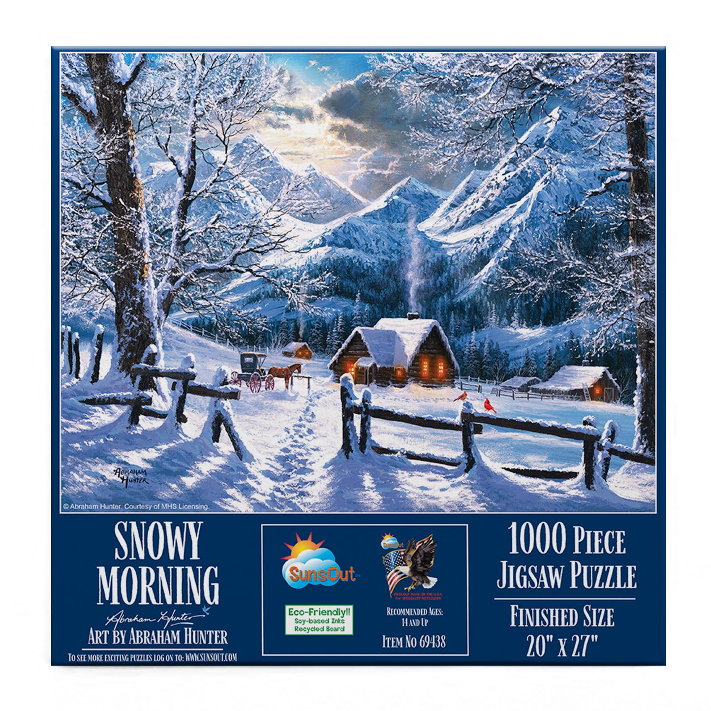 Snowy Morning 1000 pc Jigsaw Puzzle 69438