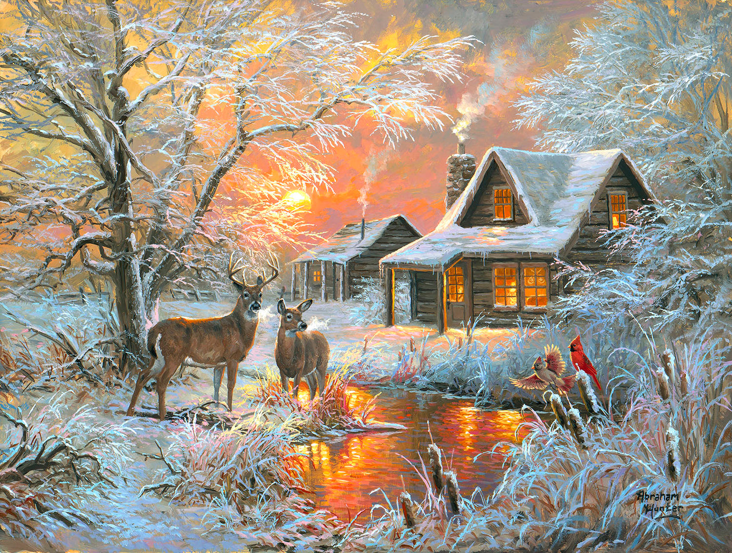 Frosty Glow 500 pc Jigsaw Puzzle 69481