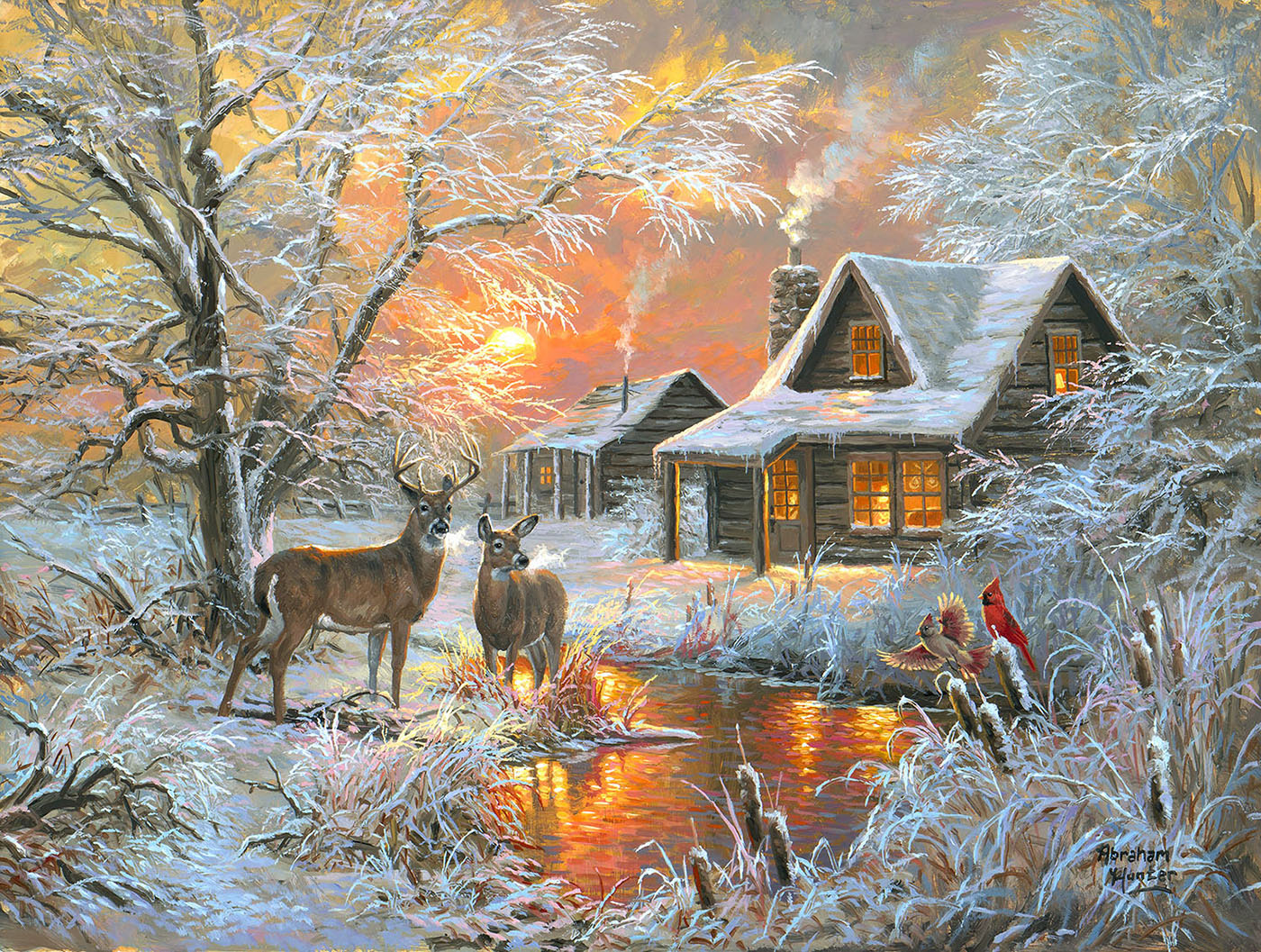 Frosty Glow 500 pc Jigsaw Puzzle 69481