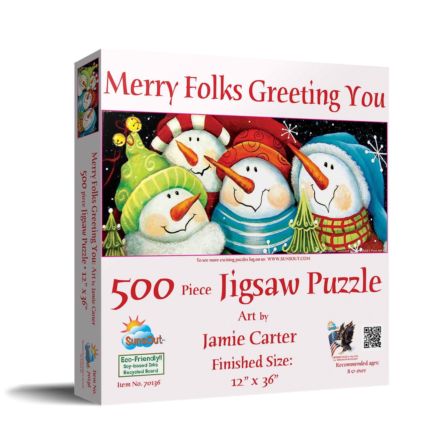 Merry Folks Greeting You 500 pc Jigsaw Puzzle 70136