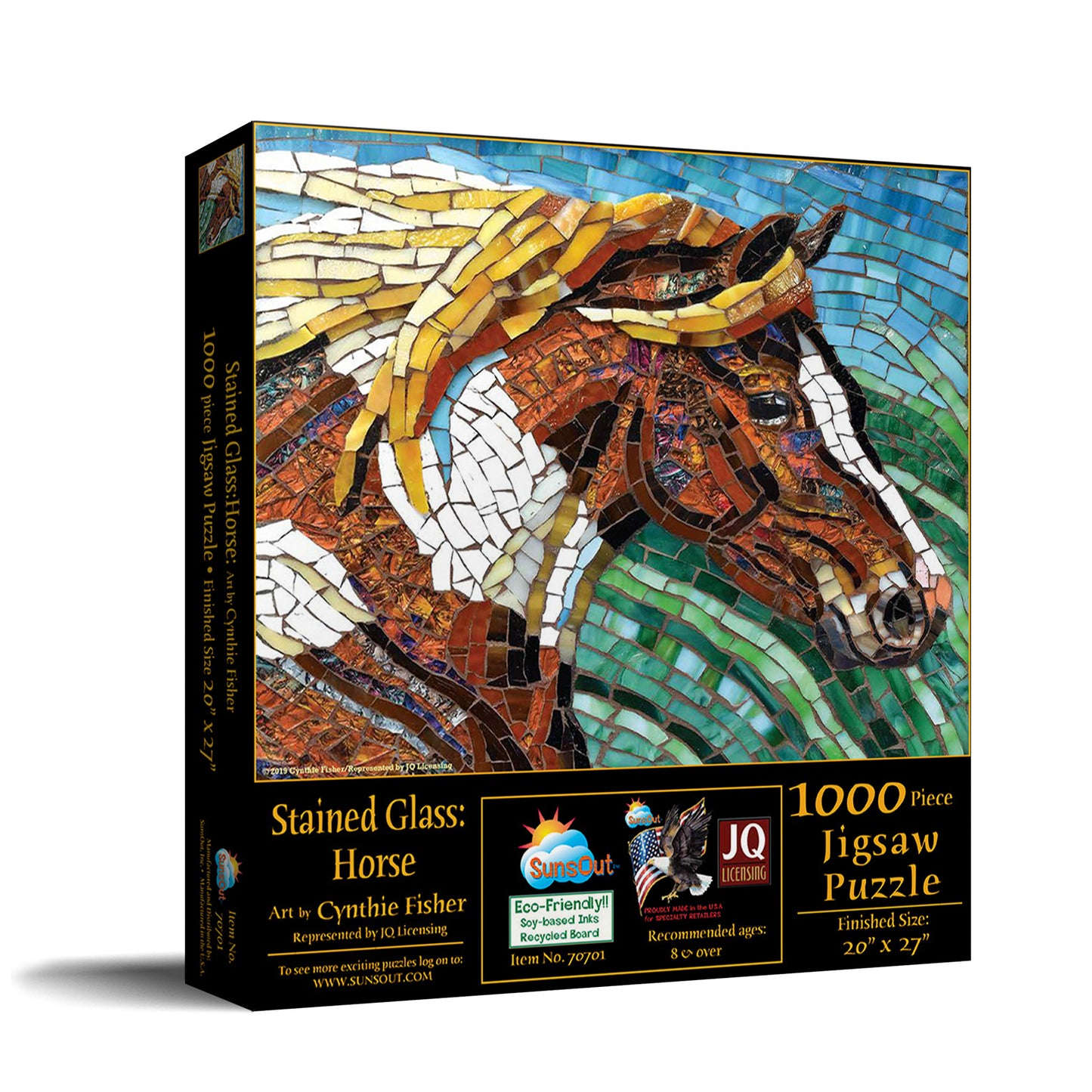 Stained Glass Horse 1000 pc Jigsaw Puzzle 70701