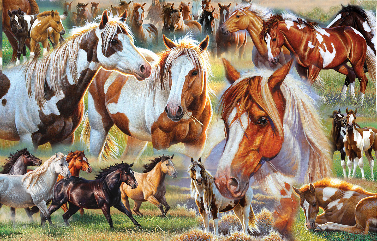 Horse Stampede 1000 pc Jigsaw Puzzle 70750