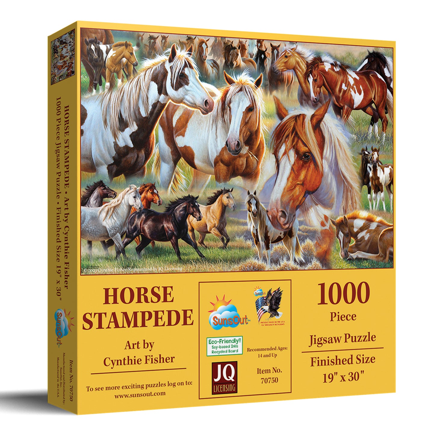 Horse Stampede 1000 pc Jigsaw Puzzle 70750