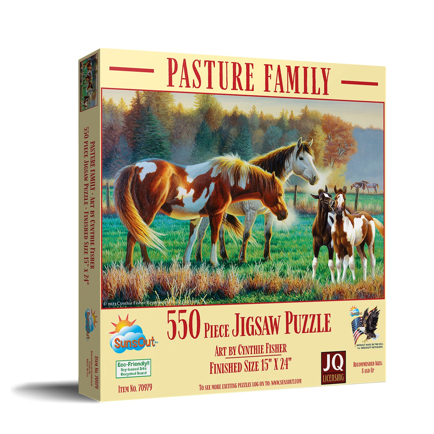 Pasture Family 550 pc Jigsaw Puzzle 70979