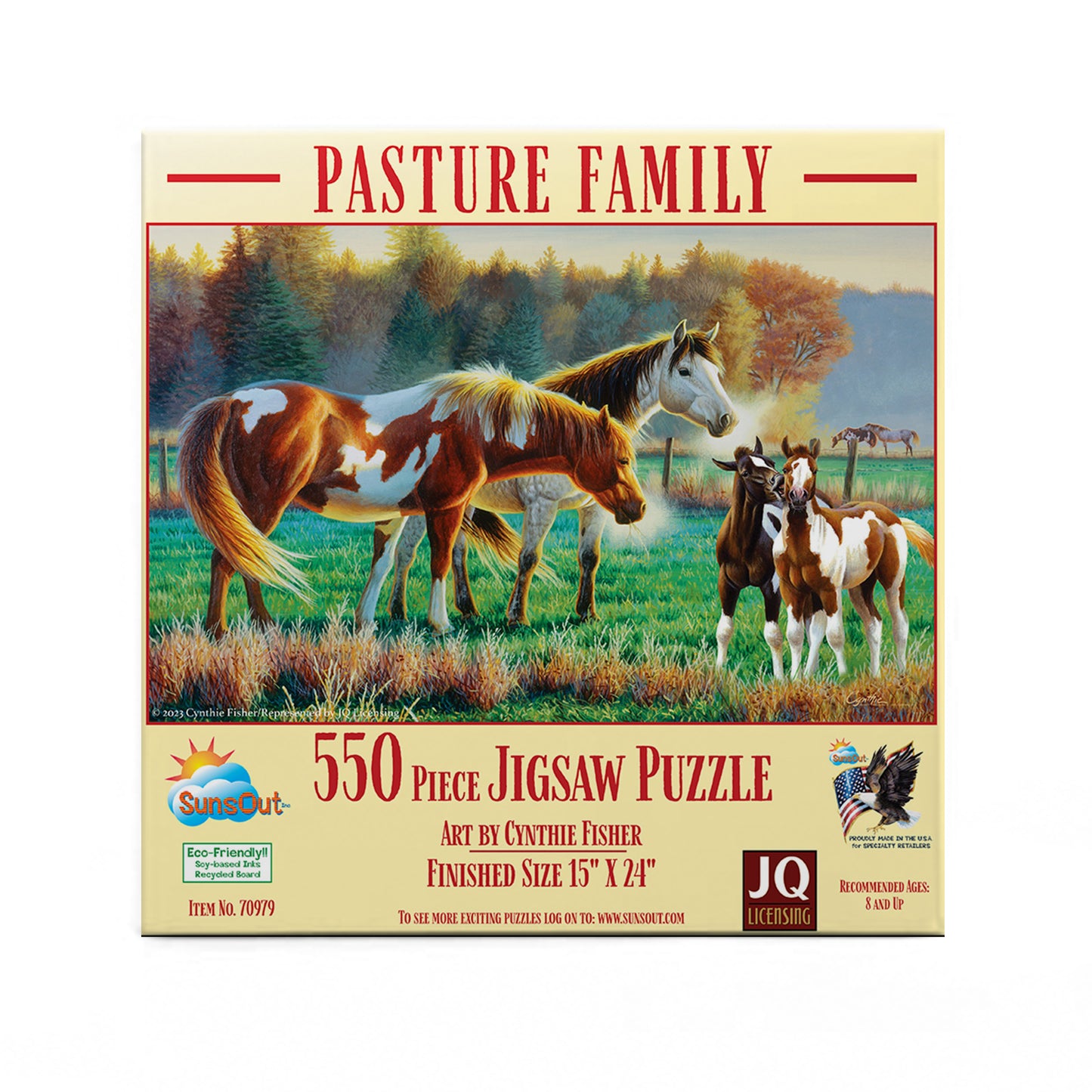 Pasture Family 550 pc Jigsaw Puzzle 70979