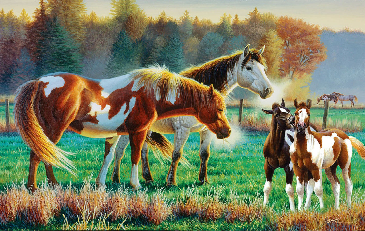 Pasture Family 550 pc Jigsaw Puzzle 70979